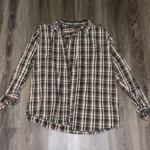 Men’s Workwear Plaid Button Down Shirt